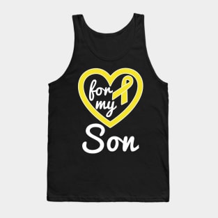 Sarcoma Cancer Shirt for Son Ribbon Awareness Products Tank Top